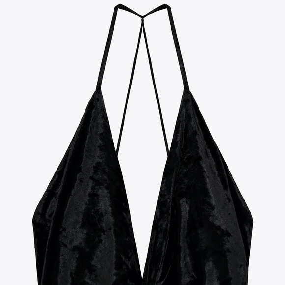 Zara VELVET MINI DRESS​ - Picture 2 of 3